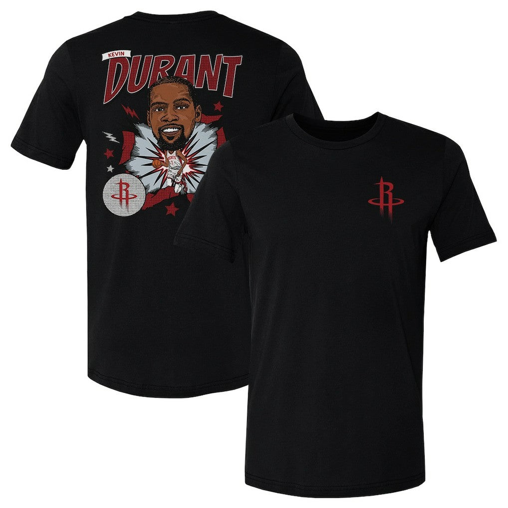 Kevin Durant Houston Rockets 500 Level Caricature T-Shirt On Sale