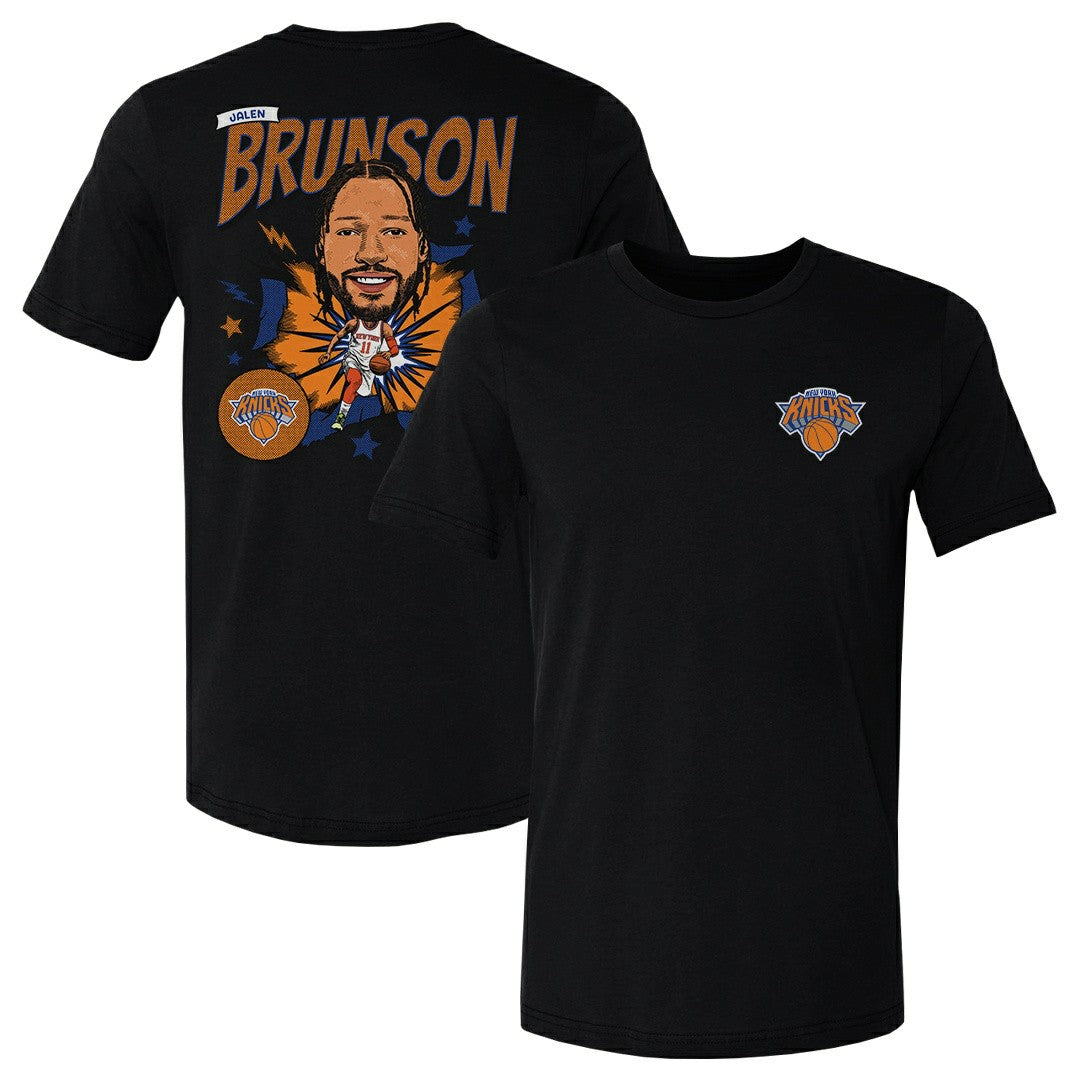 Jalen Brunson New York Knicks 500 Level Caricature T-Shirt For Sale