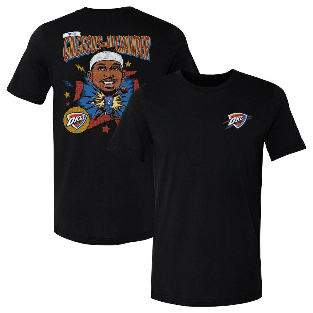 Shai Gilgeous-Alexander Oklahoma City Thunder 500 Level Caricature T-Shirt Discount