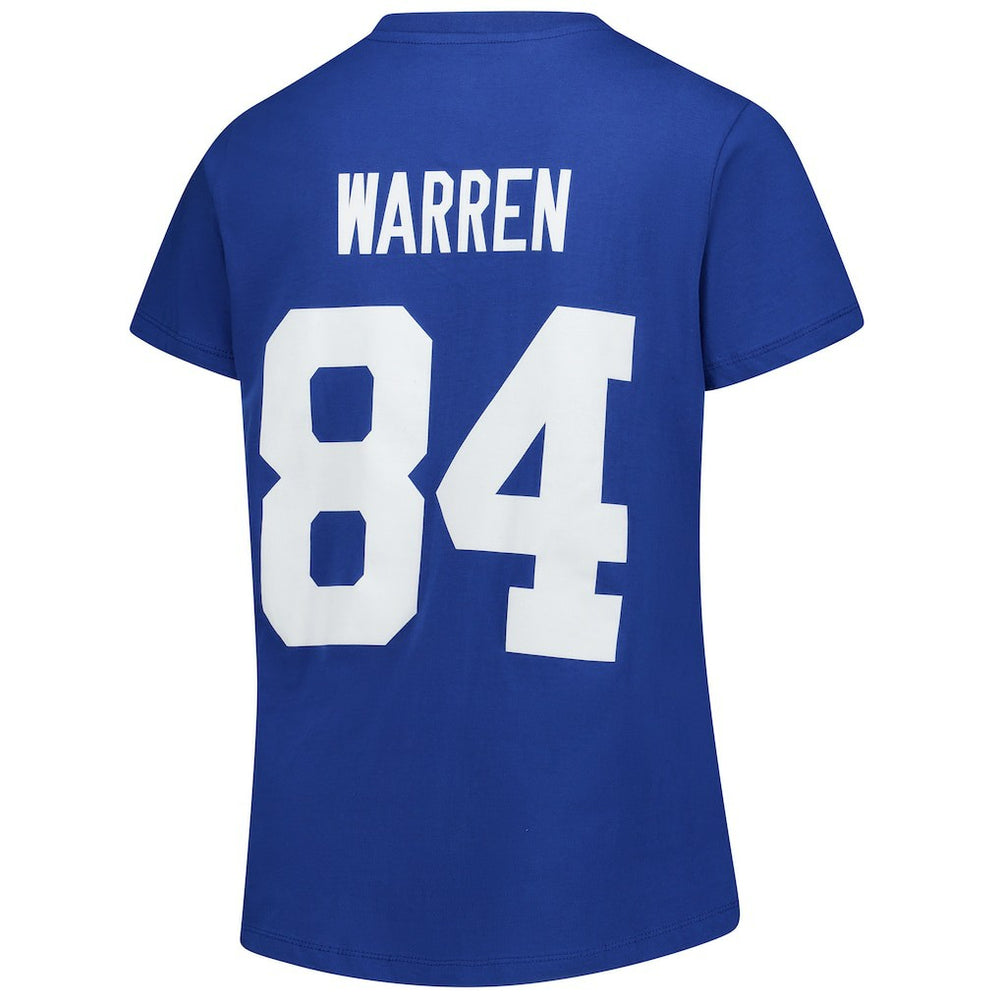 Indianapolis Colts Fanatics Tyler Warren  Women's Plus Size Name & Number V-Neck T-Shirt