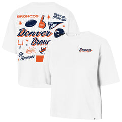 Denver Broncos 47 brand '47 Women's Collage Script Reed City T-Shirt