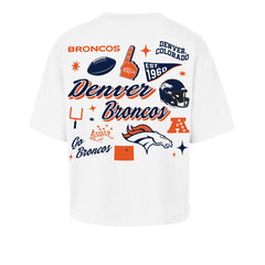 Denver Broncos 47 brand '47 Women's Collage Script Reed City T-Shirt