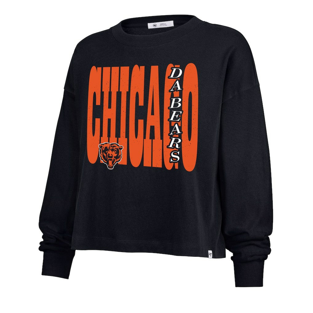 Chicago Bears 47 brand '47 Women's Stacked Sydney Long Sleeve T-Shirt