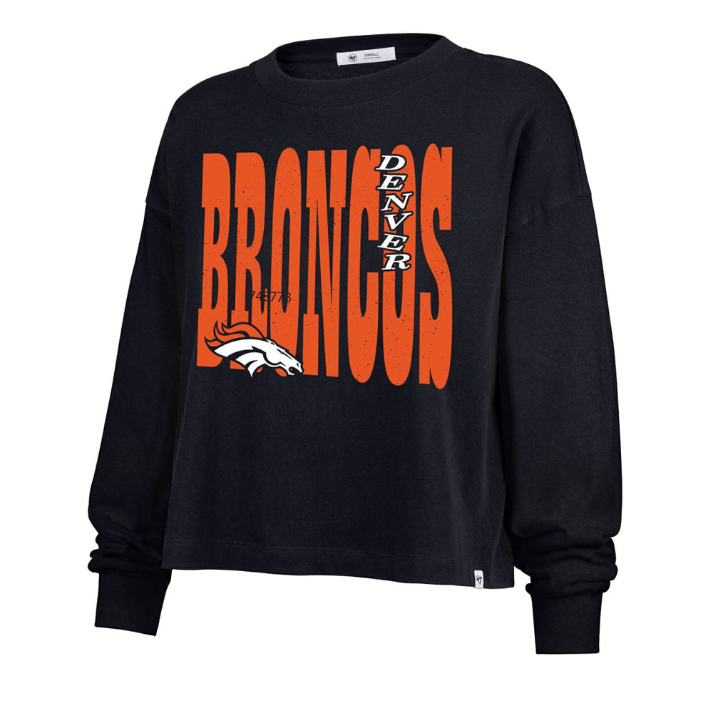 Denver Broncos 47 brand '47 Women's Stacked Sydney Long Sleeve T-Shirt