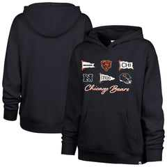 Chicago Bears 47 brand '47 Women's Bow & Banners Naomi Hoodie