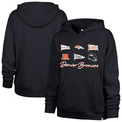 Denver Broncos 47 brand '47 Women's Bow & Banners Naomi Hoodie