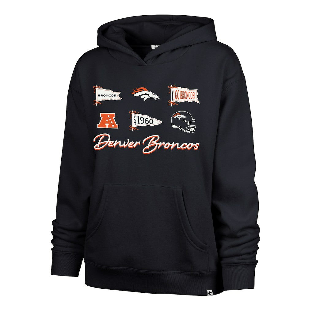 Denver Broncos 47 brand '47 Women's Bow & Banners Naomi Hoodie