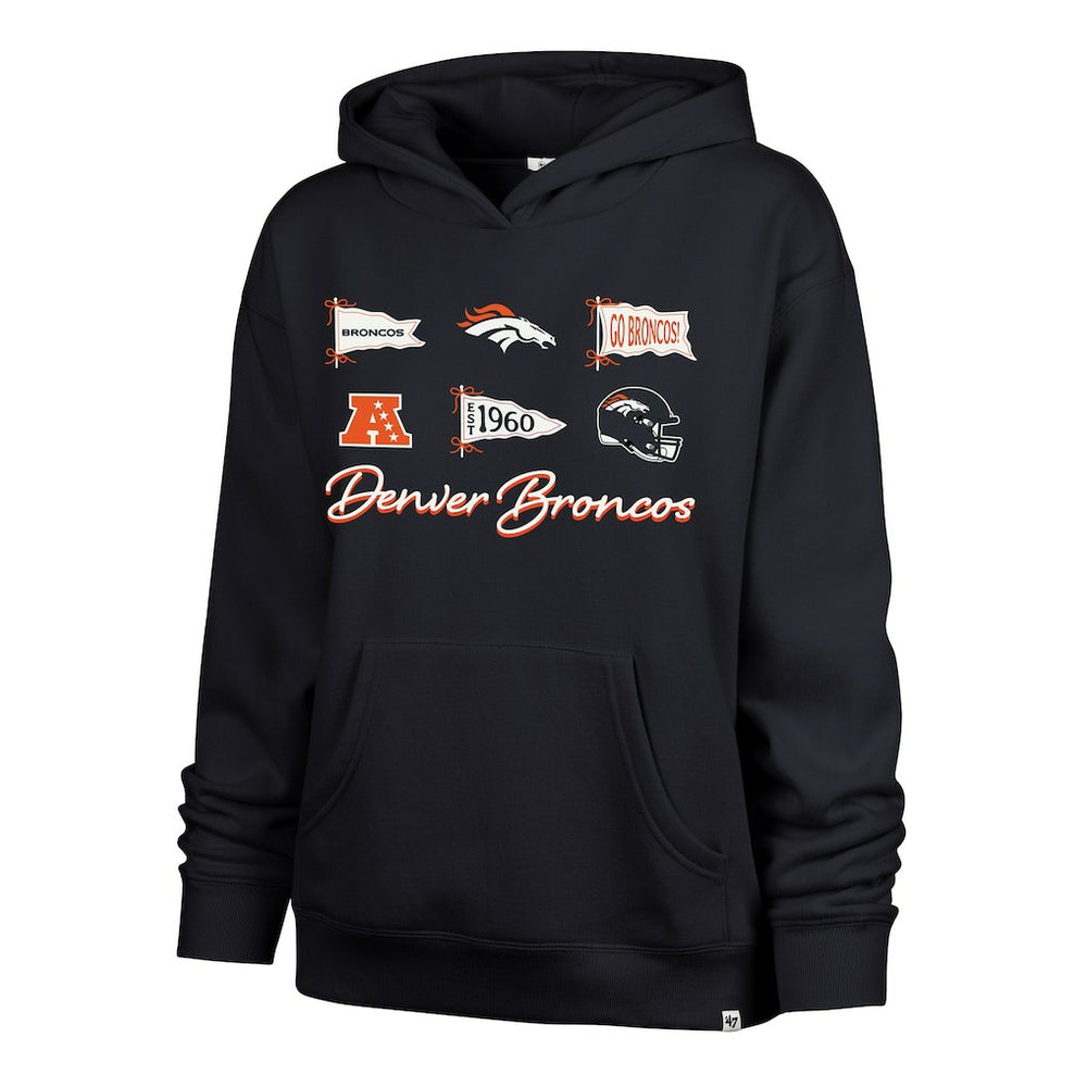 Denver Broncos 47 brand '47 Women's Bow & Banners Naomi Hoodie