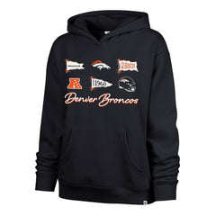 Denver Broncos 47 brand '47 Women's Bow & Banners Naomi Hoodie