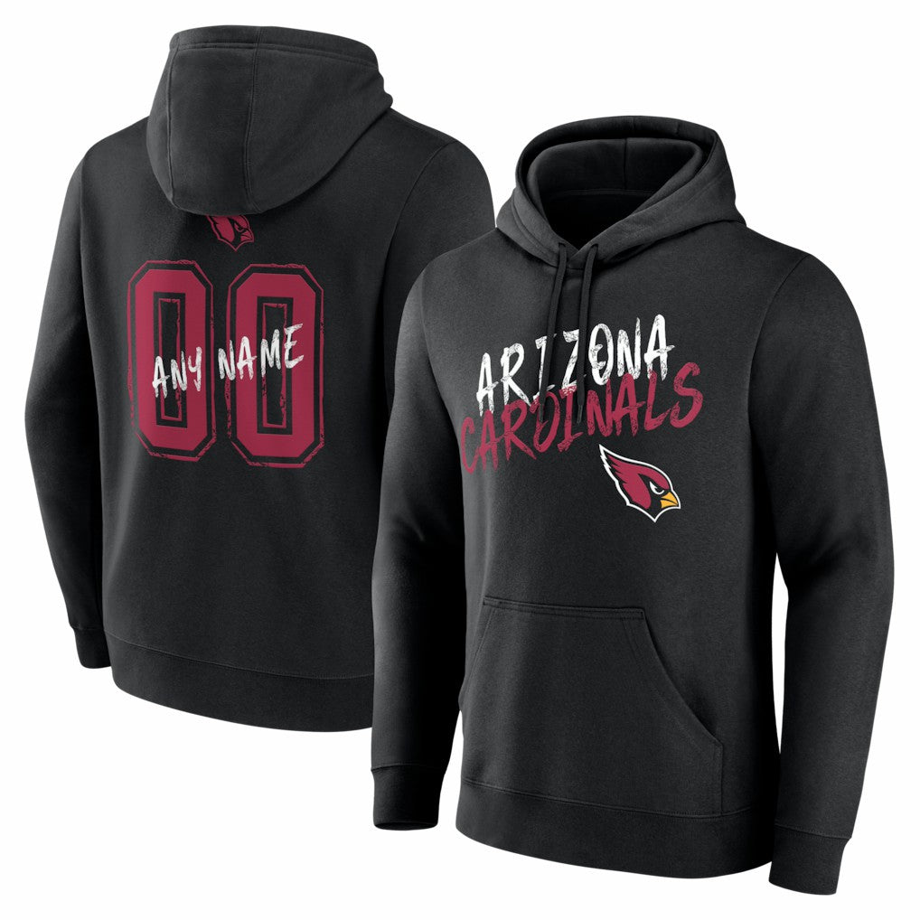 Arizona Cardinals  Hustle Personalized Name & Number Hoodie