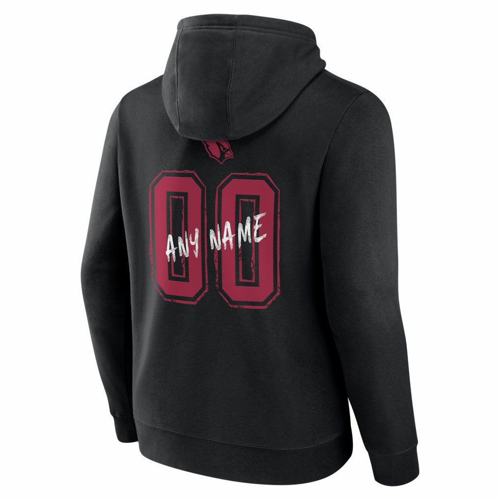 Arizona Cardinals  Hustle Personalized Name & Number Hoodie