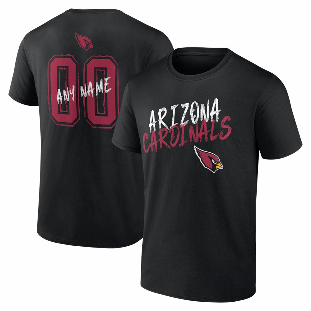 Arizona Cardinals  Hustle Personalized Name & Number T-Shirt