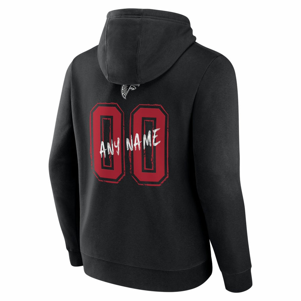 Atlanta Falcons  Hustle Personalized Name & Number Hoodie