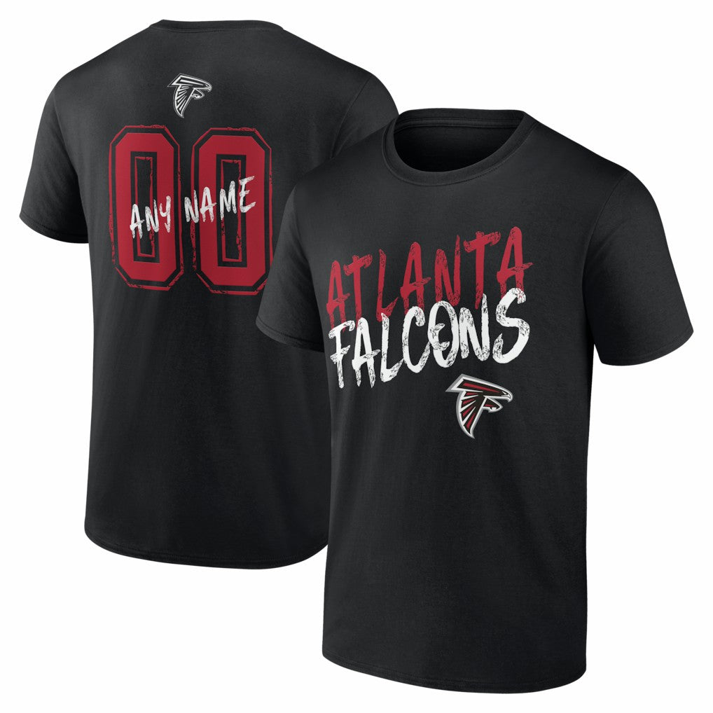 Atlanta Falcons  Hustle Personalized Name & Number T-Shirt