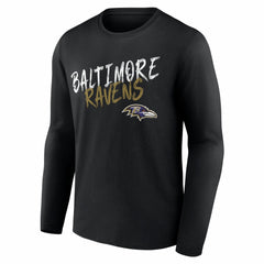 Baltimore Ravens  Hustle Personalized Name & Number Long Sleeve T-Shirt