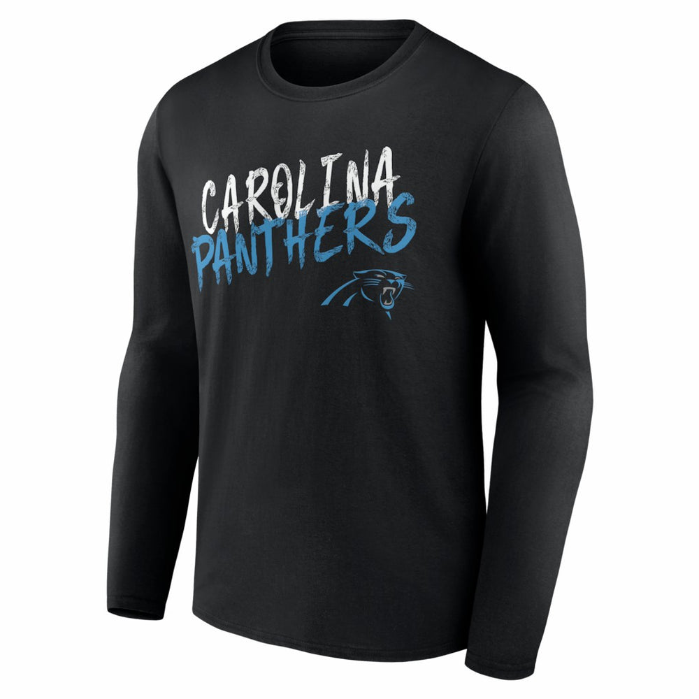 Carolina Panthers  Hustle Personalized Name & Number Long Sleeve T-Shirt
