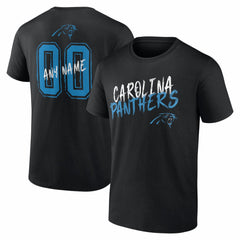 Carolina Panthers  Hustle Personalized Name & Number T-Shirt