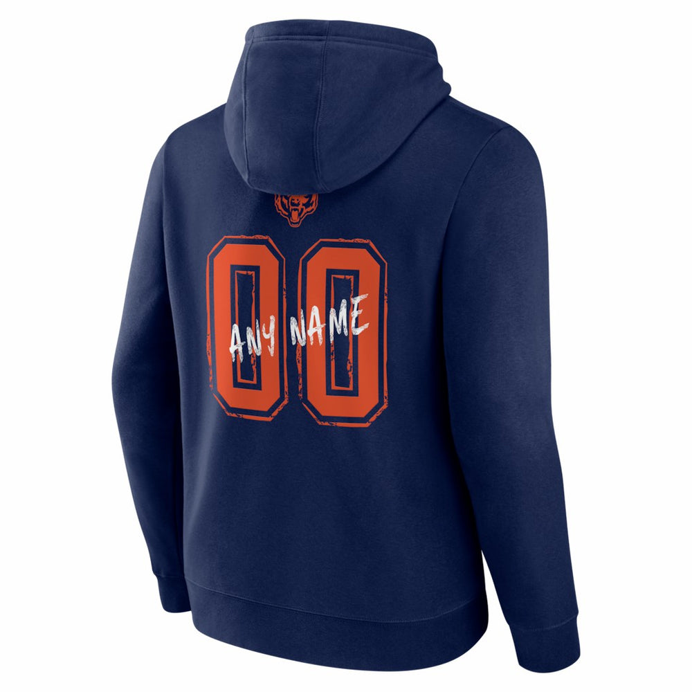 Chicago Bears  Hustle Personalized Name & Number Hoodie