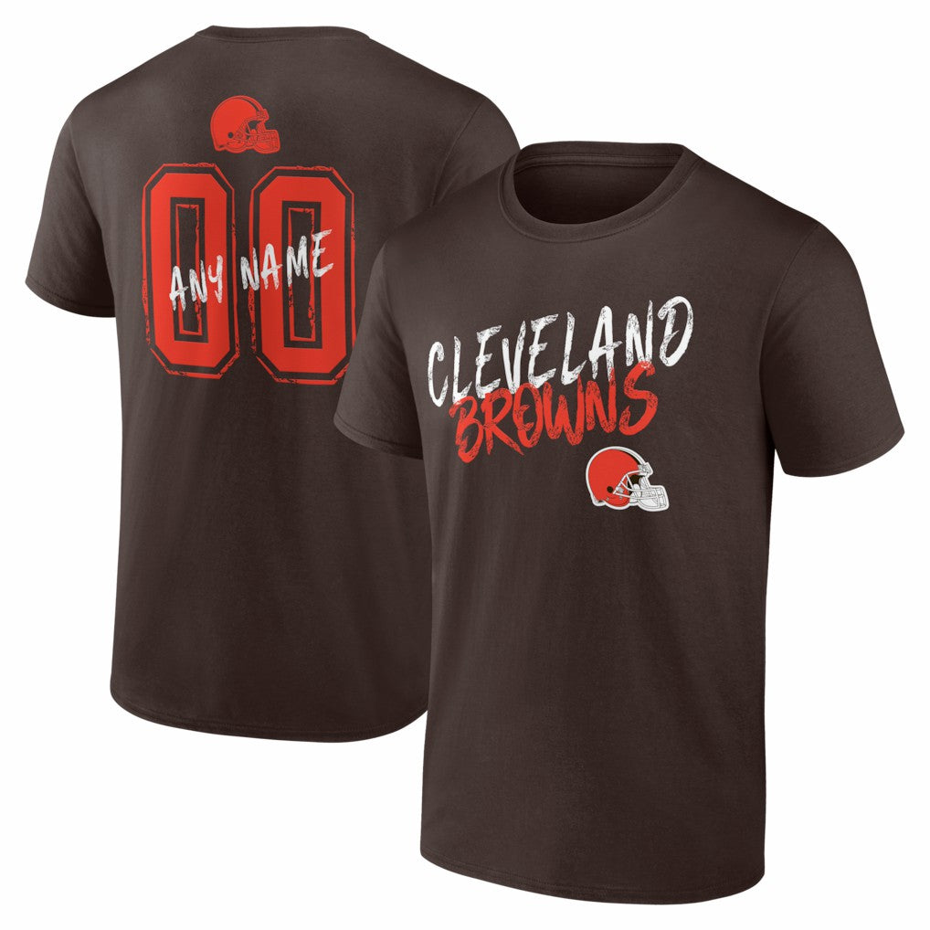 Cleveland Browns  Hustle Personalized Name & Number T-Shirt