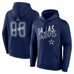 Dallas Cowboys  Hustle Personalized Name & Number Hoodie
