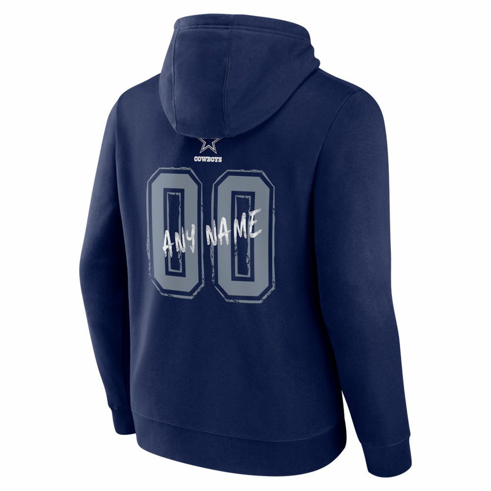 Dallas Cowboys  Hustle Personalized Name & Number Hoodie