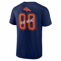 Denver Broncos  Hustle Personalized Name & Number T-Shirt