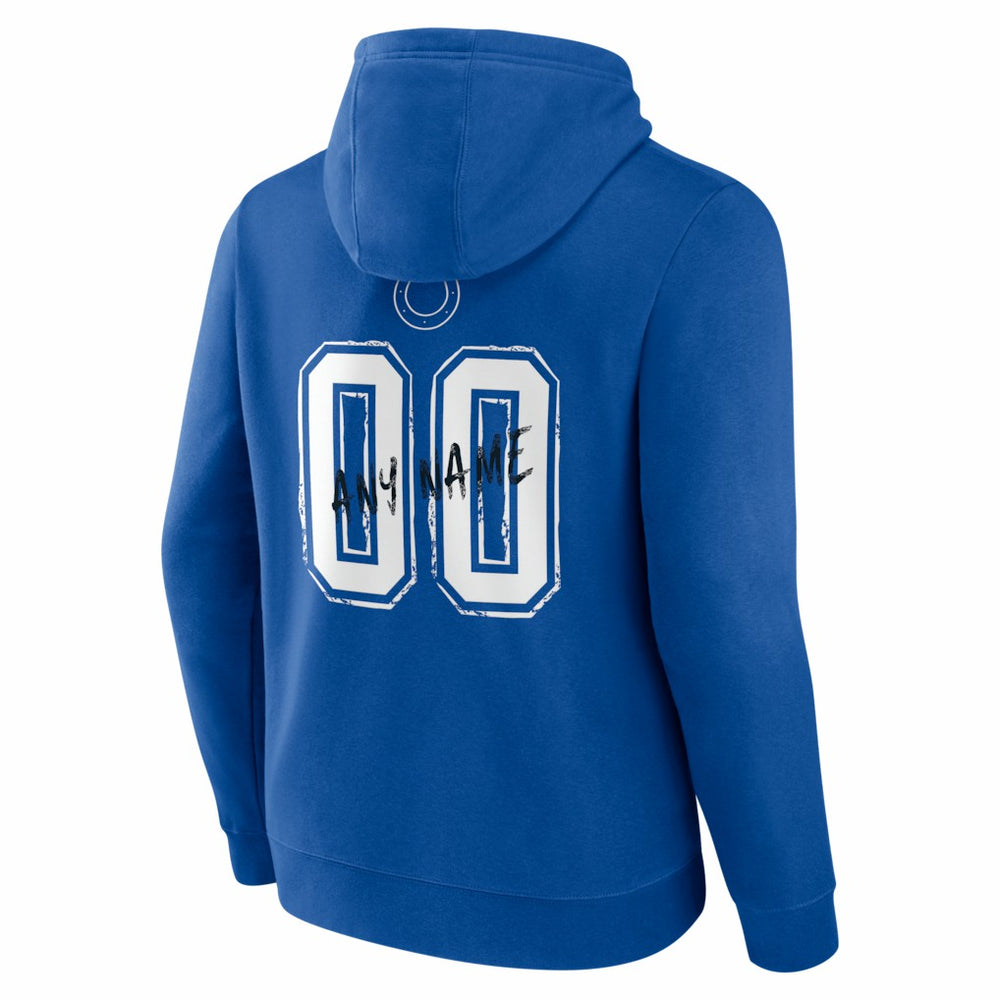 Indianapolis Colts  Hustle Personalized Name & Number Hoodie