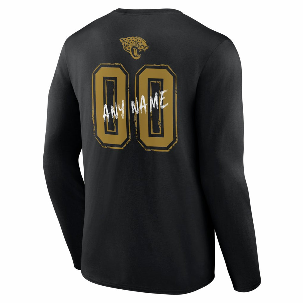 Jacksonville Jaguars  Hustle Personalized Name & Number Long Sleeve T-Shirt