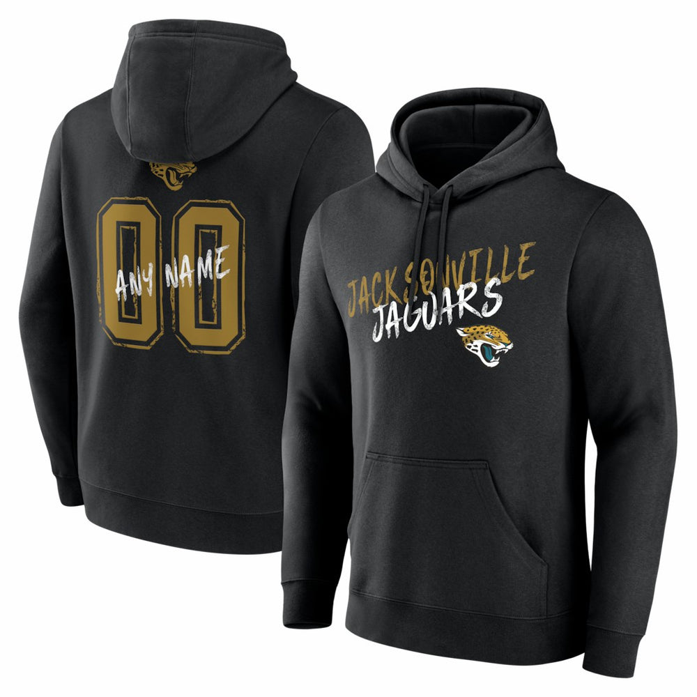 Jacksonville Jaguars  Hustle Personalized Name & Number Hoodie