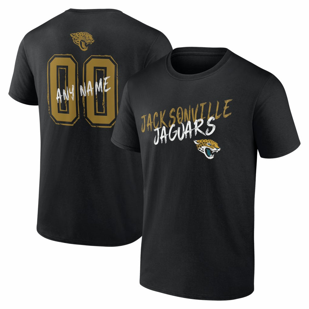 Jacksonville Jaguars  Hustle Personalized Name & Number T-Shirt