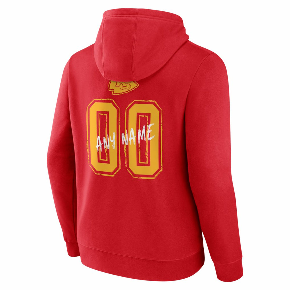 Kansas City Chiefs  Hustle Personalized Name & Number Hoodie