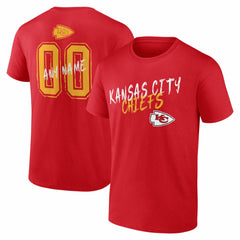 Kansas City Chiefs  Hustle Personalized Name & Number T-Shirt