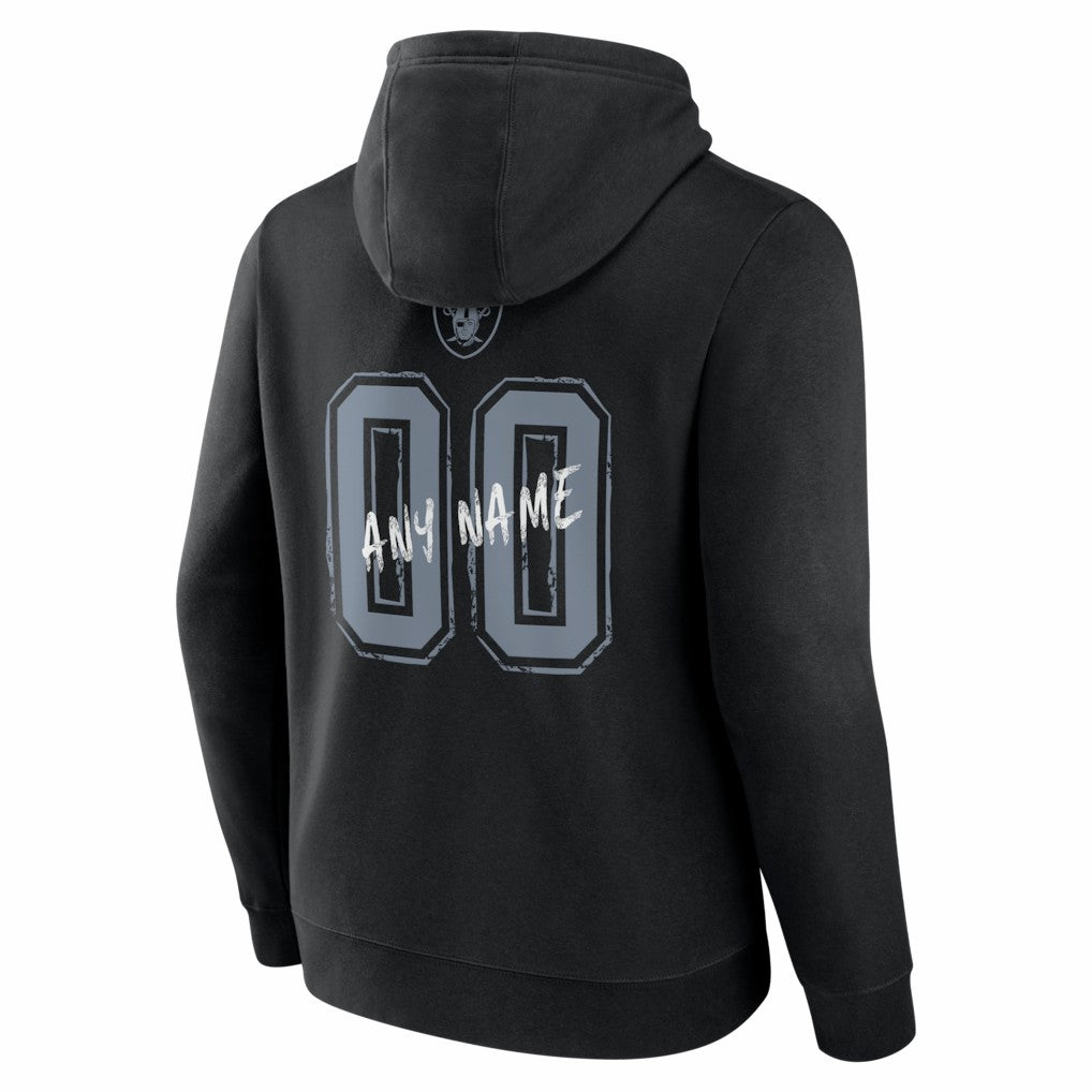 Las Vegas Raiders  Hustle Personalized Name & Number Hoodie