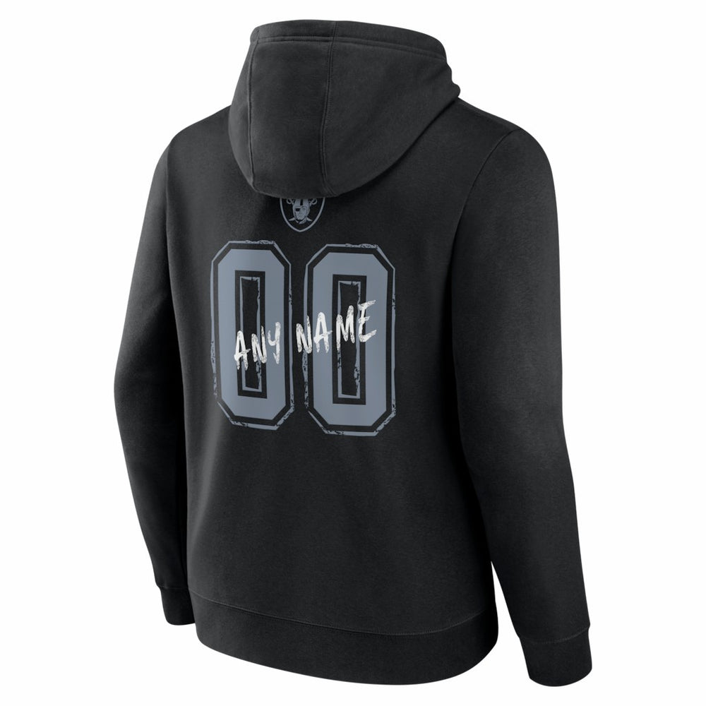 Las Vegas Raiders  Hustle Personalized Name & Number Hoodie