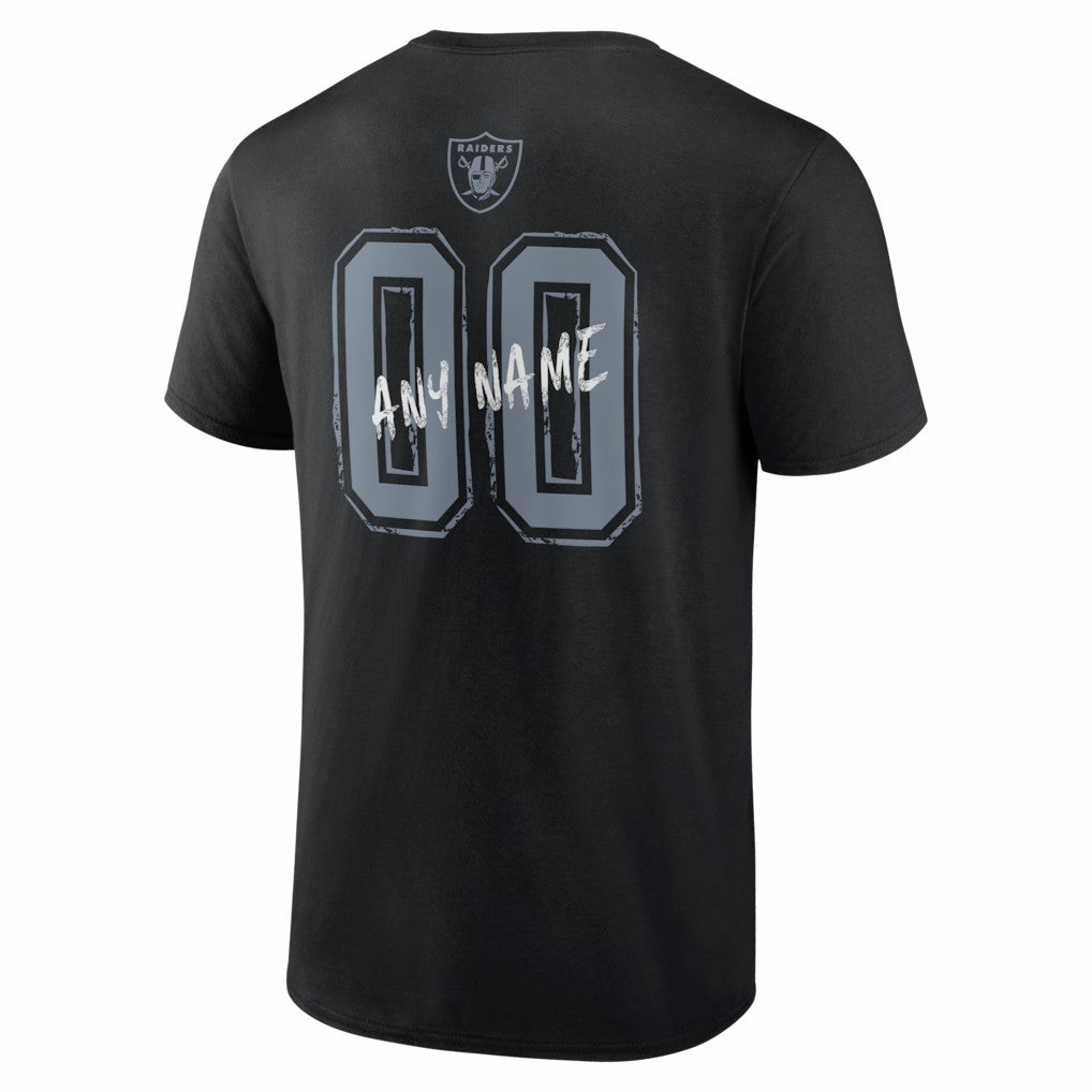 Las Vegas Raiders  Hustle Personalized Name & Number T-Shirt