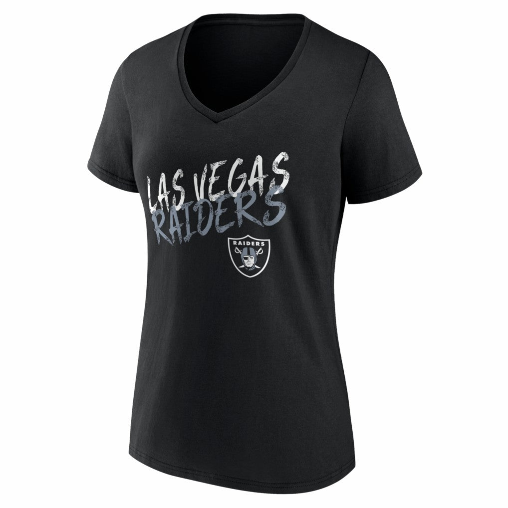Las Vegas Raiders  Women's Hustle Personalized Name & Number V-Neck T-Shirt
