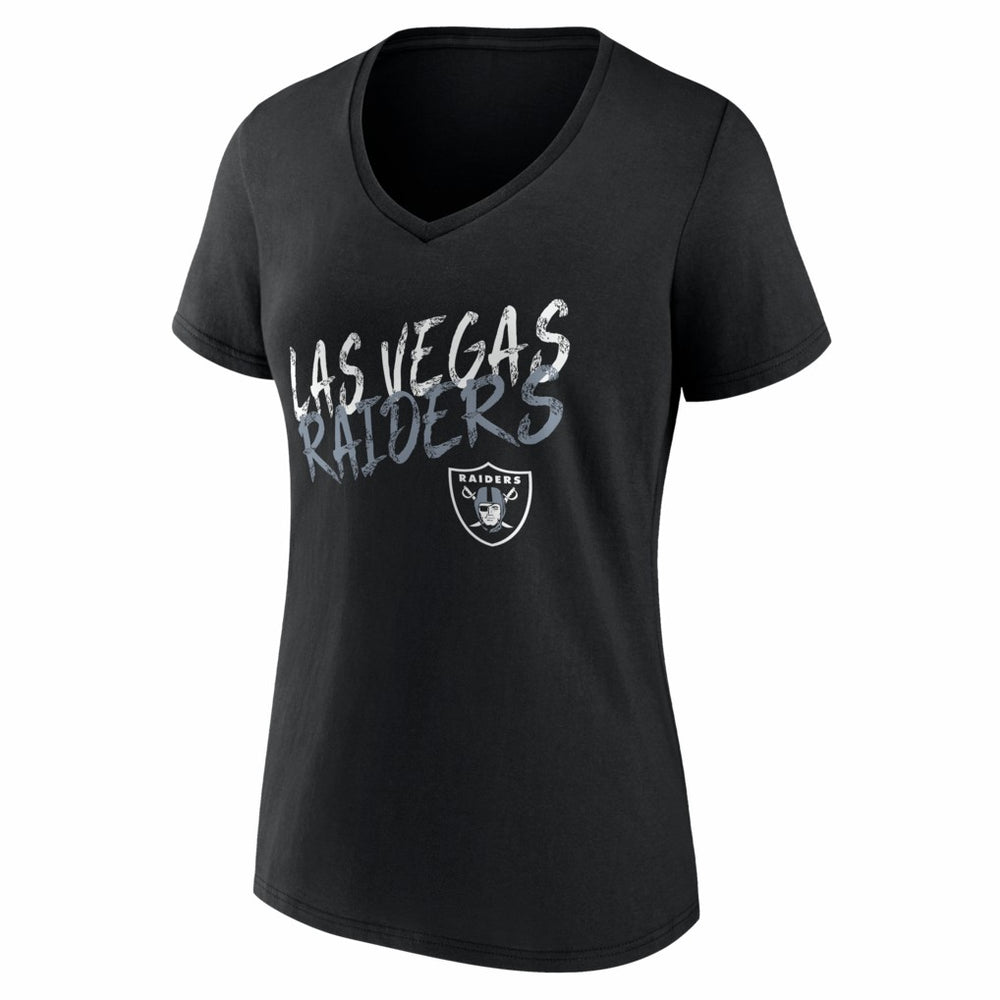 Las Vegas Raiders  Women's Hustle Personalized Name & Number V-Neck T-Shirt