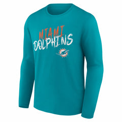 Miami Dolphins  Hustle Personalized Name & Number Long Sleeve T-Shirt