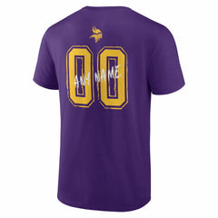 Minnesota Vikings  Hustle Personalized Name & Number T-Shirt