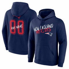 New England Patriots  Hustle Personalized Name & Number Hoodie