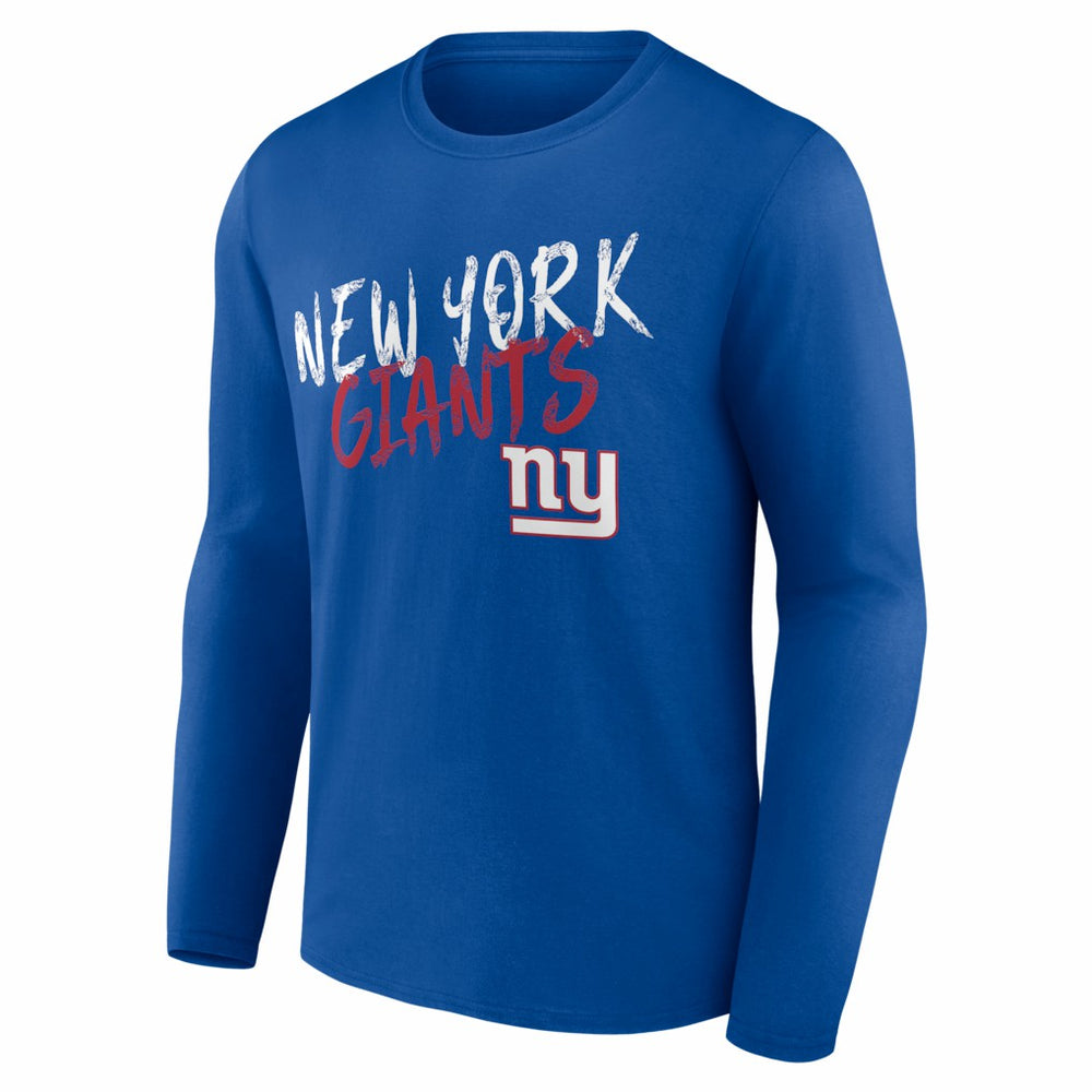 New York Giants  Hustle Personalized Name & Number Long Sleeve T-Shirt