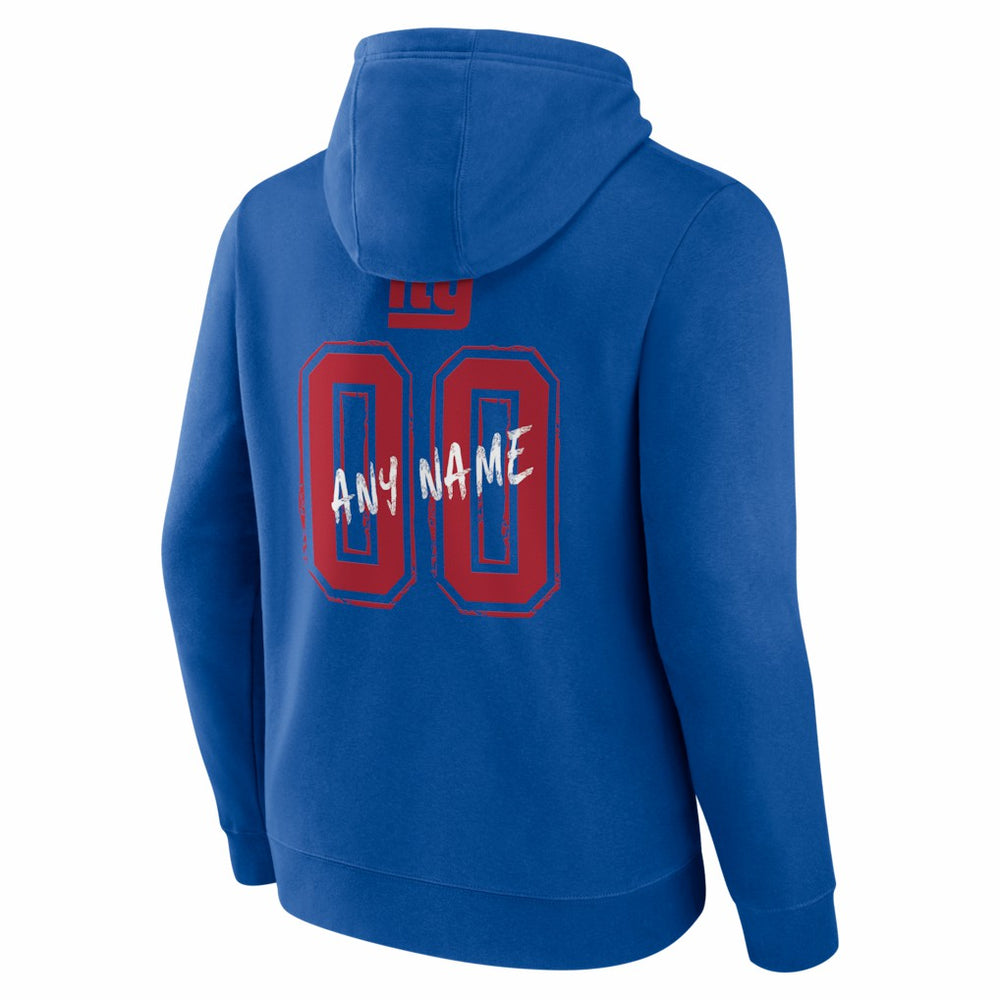 New York Giants  Hustle Personalized Name & Number Hoodie