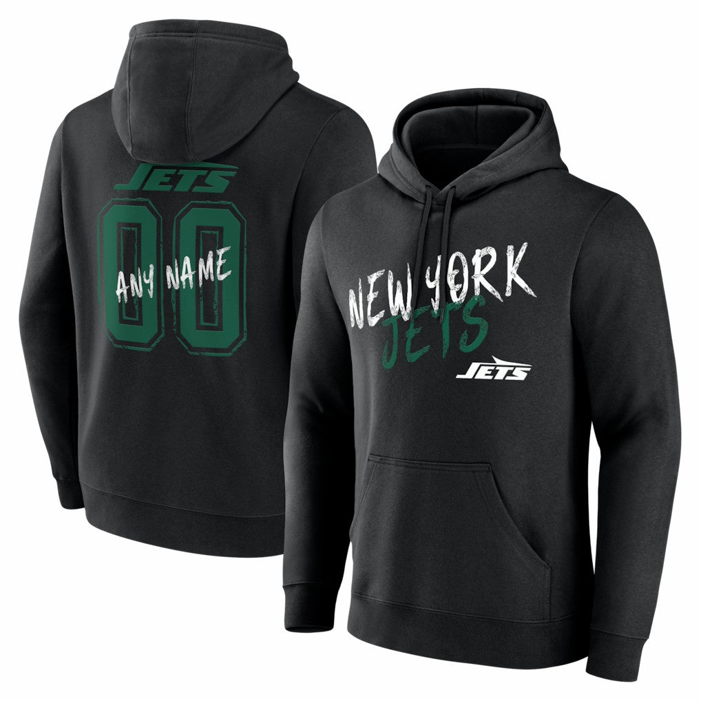 New York Jets  Hustle Personalized Name & Number Hoodie