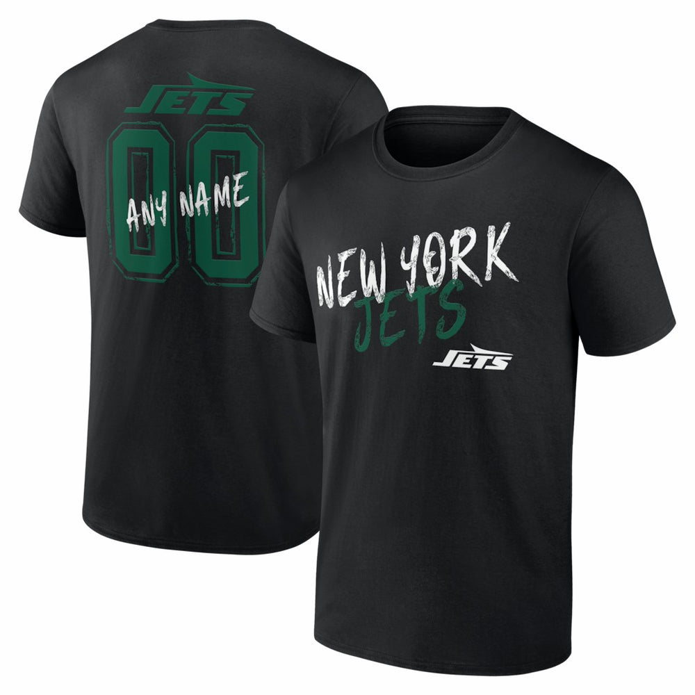 New York Jets  Hustle Personalized Name & Number T-Shirt