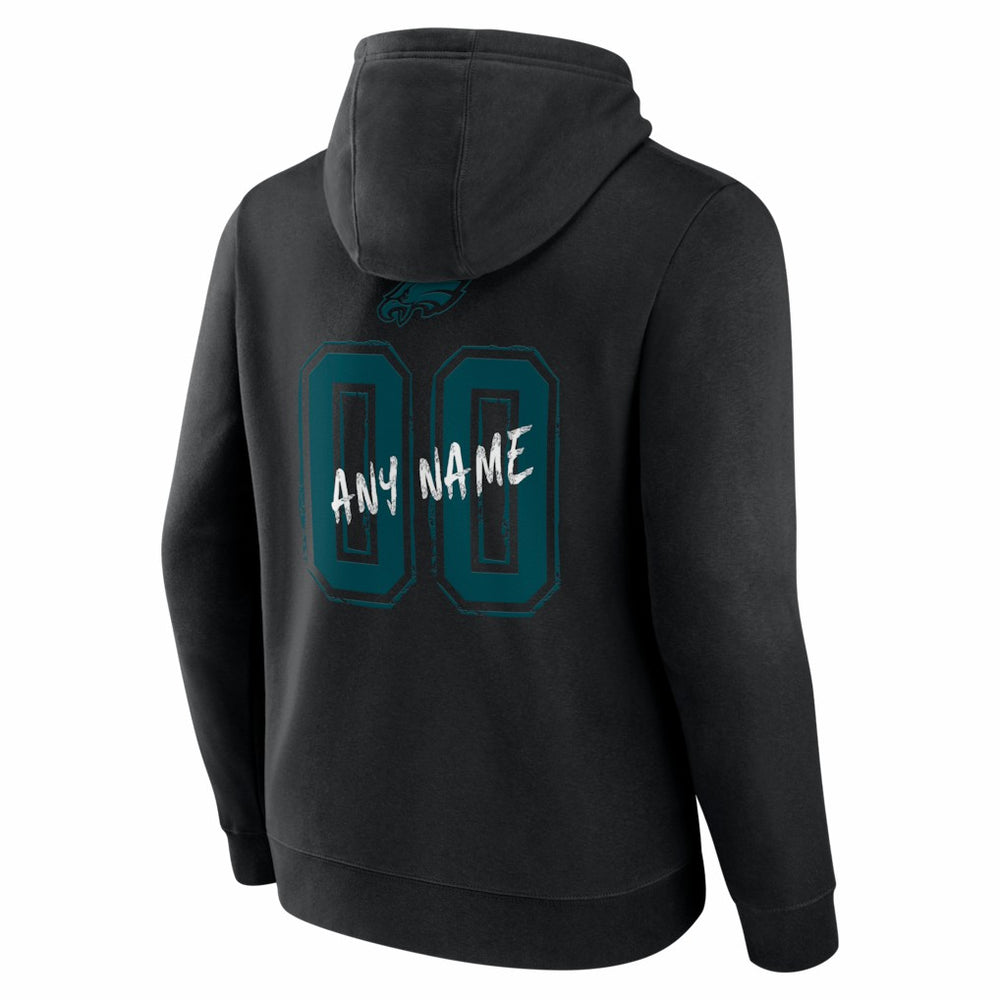 Philadelphia Eagles  Hustle Personalized Name & Number Hoodie