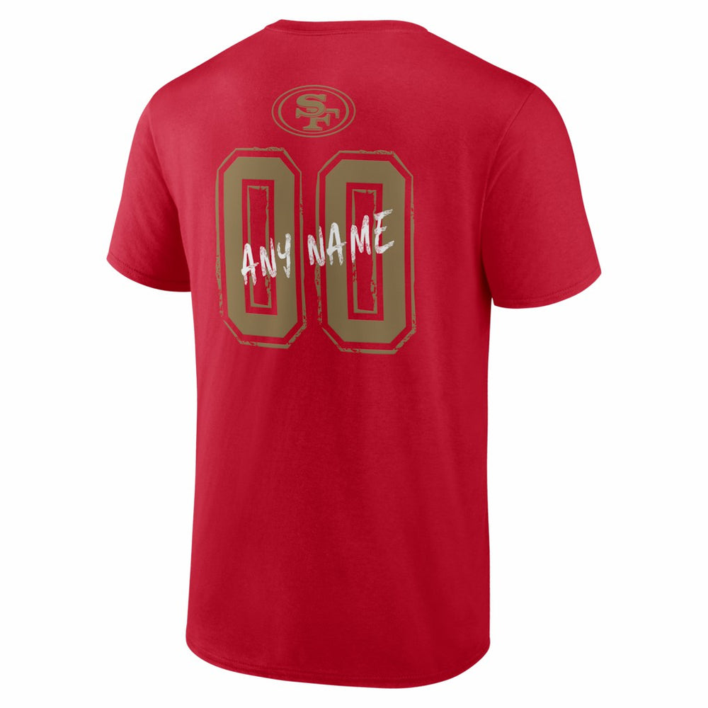 San Francisco 49ers  Hustle Personalized Name & Number T-Shirt