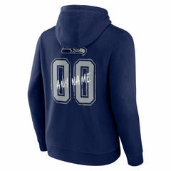 Seattle Seahawks  Hustle Personalized Name & Number Hoodie