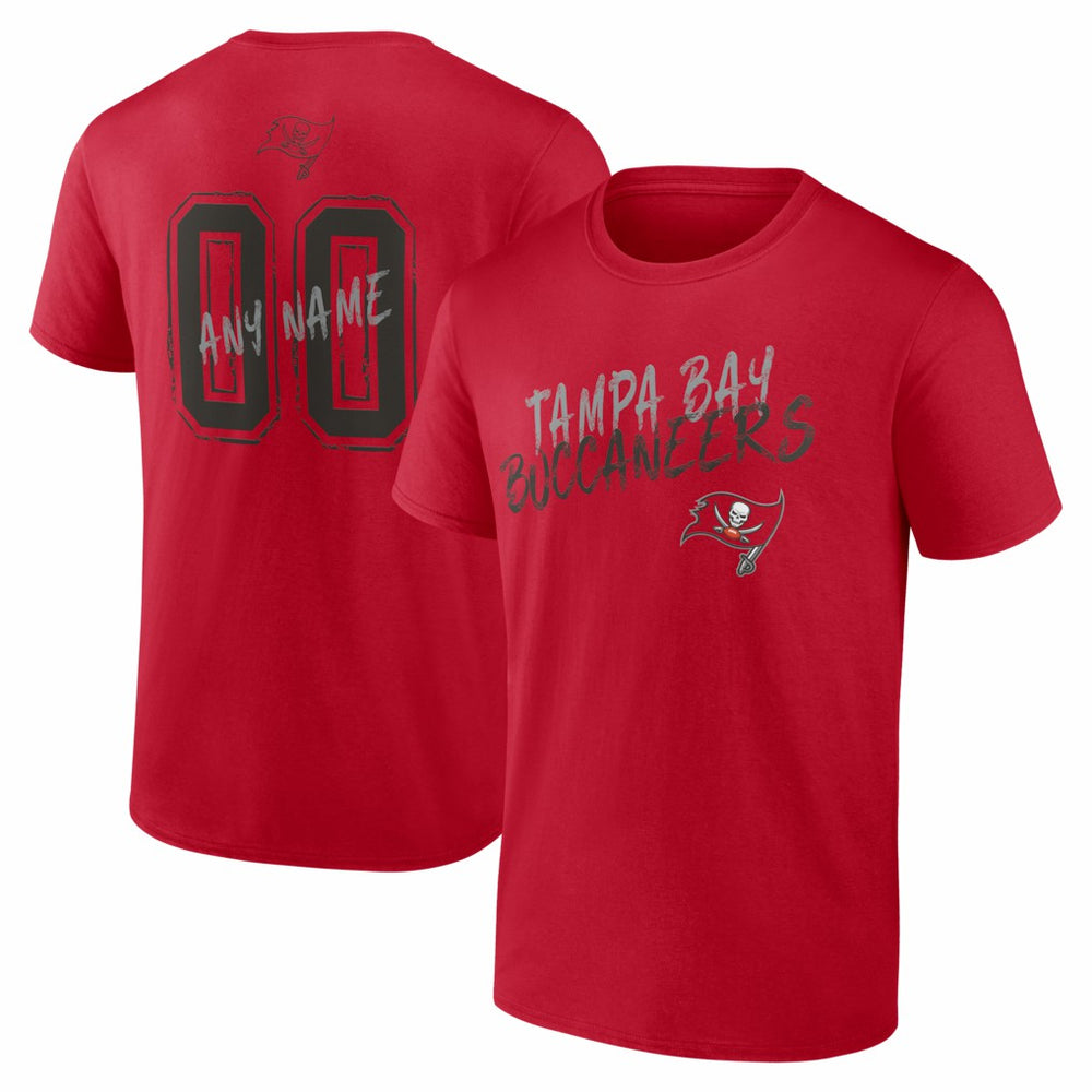 Tampa Bay Buccaneers  Hustle Personalized Name & Number T-Shirt