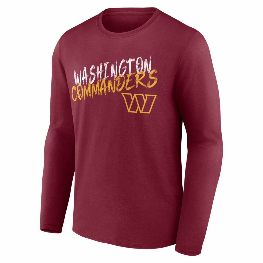 Washington Commanders  Hustle Personalized Name & Number Long Sleeve T-Shirt