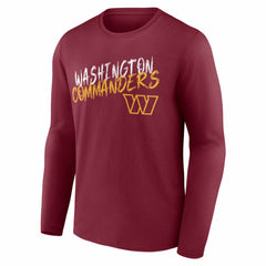 Washington Commanders  Hustle Personalized Name & Number Long Sleeve T-Shirt